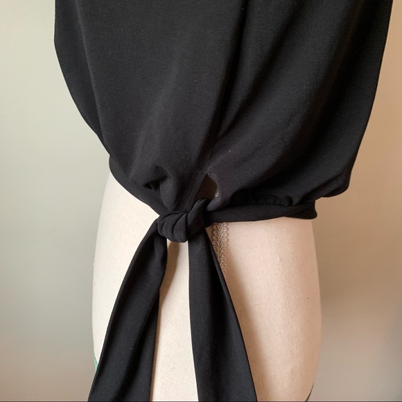 Y2K Vintage Black Cropped Tube Top - Picture 2 of 4